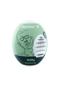 Satisfyer Masturbator Egg Single (Riffle) - Green
