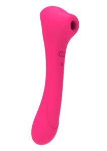 Alive Quiver Rechargeable Silicone Dual End Vibrator and Clitoral Stimulator - Magenta