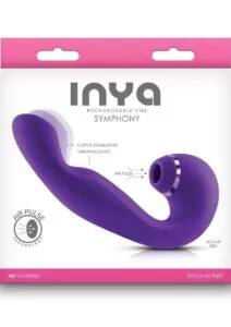 Inya Symphony Rechargeable Silicone Triple Motor Vibrator - Purple