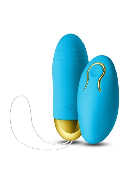 Revel Winx Rechargeable Silicone Bullet with Remote Control - Blue