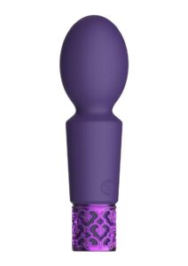 Royal Gems Brilliant Silicone Rechargeable Bullet - Purple