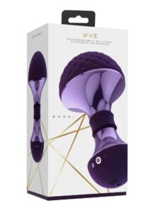 Vive Enoki Rechargeable Silicone Bendable Massager - Purple