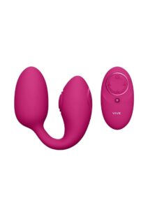Vive Aika Rechargeable Silicone Pulse Wave and Vibrating Love Egg - Pink