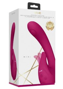 Vive Miki Rechargeable Silicone Pulse Wave and Flickering G-Spot Vibrator - Pink