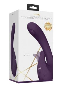 Vive Miki Rechargeable Silicone Pulse Wave and Flickering G-Spot Vibrator - Purple