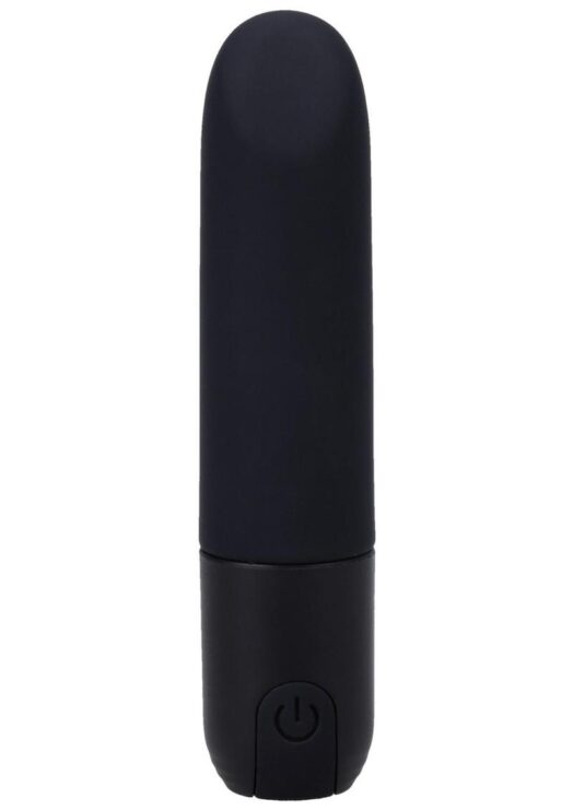 In a Bag Silicone Rechargeable Bullet Vibrator - Black