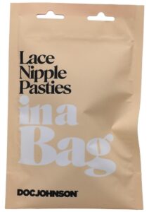 In a Bag Lace Nipple Pasties - Black