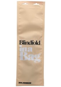 In a Bag Vegan Leather Blindfold - Black