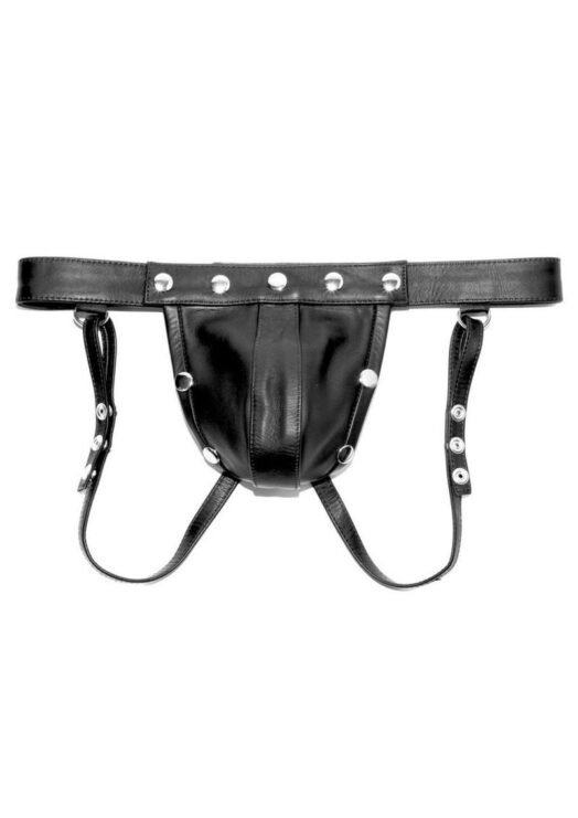 Prowler Red Leather Harness Jock - XXLarge - Black