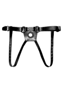 Prowler Leather Dong Harness -XXLarge - Black