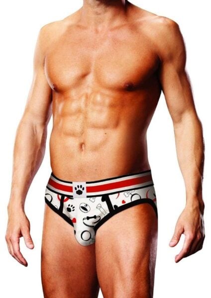 Prowler Spring/Summer 2023 Puppie Print Brief - Small - White/Black