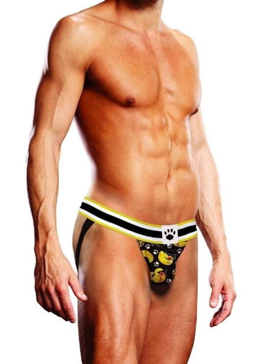 Prowler Spring/Summer 2023 BDSM Rubber Ducks Jock - Small - Black/Yellow