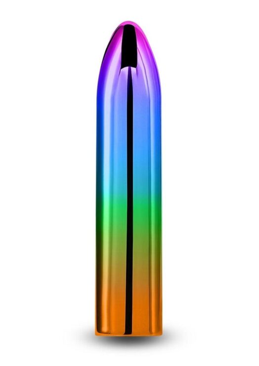 Chroma Rainbow Rechargeable Vibrator - Medium - Multicolor