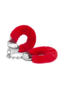 ME YOU US Furry Handcuffs - Red