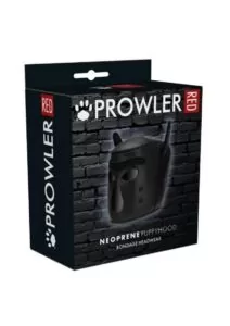 Prowler Red Neoprene Puppy Hood Bondage Headwear - Black