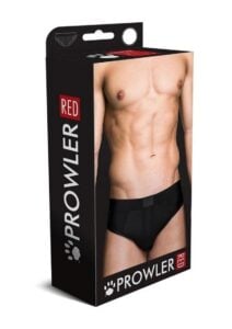 Prowler Red Ass-Less Brief - Small - Black