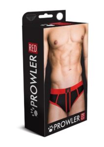 Prowler Red Ass-Less Brief - XXLarge - Black/Red