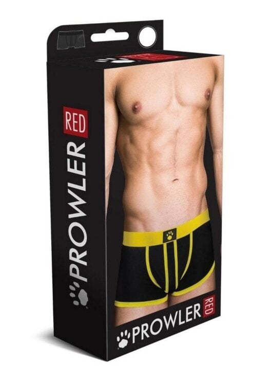 Prowler Red Ass-Less Trunk - Small - Yellow/Black