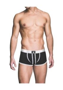 Prowler Red Ass-Less Trunk - Small - White/Black