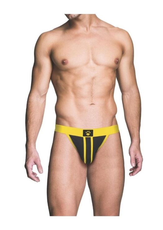 Prowler Red Ass-Less Jock - Small - Yellow/Black