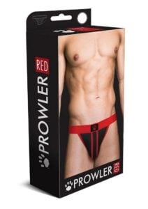 Prowler Red Ass-Less Jock - Small - Red/Black