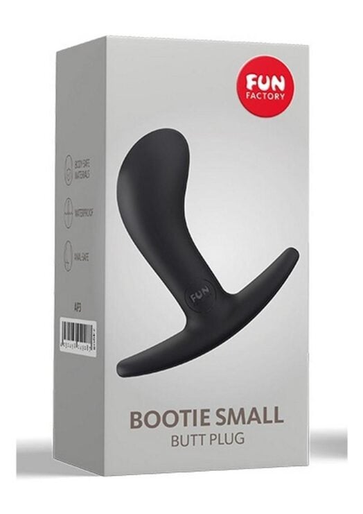 Bootie S Silicone Anal Plug - Small - Black