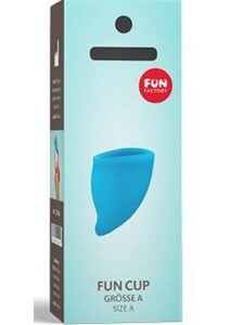 Fun Cup A Silicone Menstrual Cup - Turquoise Blue