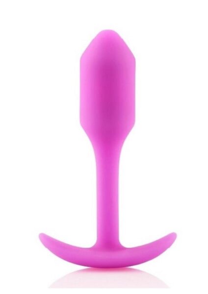 B-Vibe Snug Plug 1 Silicone Weighted Butt Plug - Fucshia