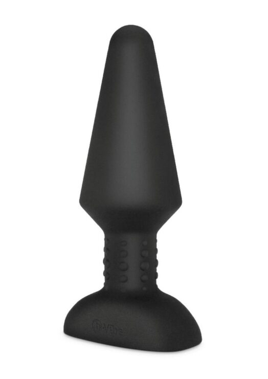 B-Vibe Rimming Plug XL Rechargeable Silicone Anal Plug - Black