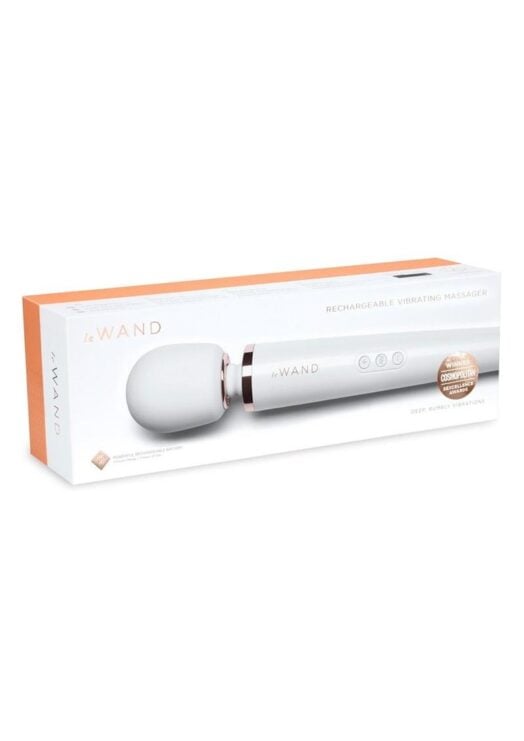 Le Wand Rechargeable Silicone Massager - Pearl White