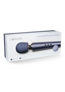 Le Wand Petite Rechargeable Silicone Vibrating Massager - Navy Blue