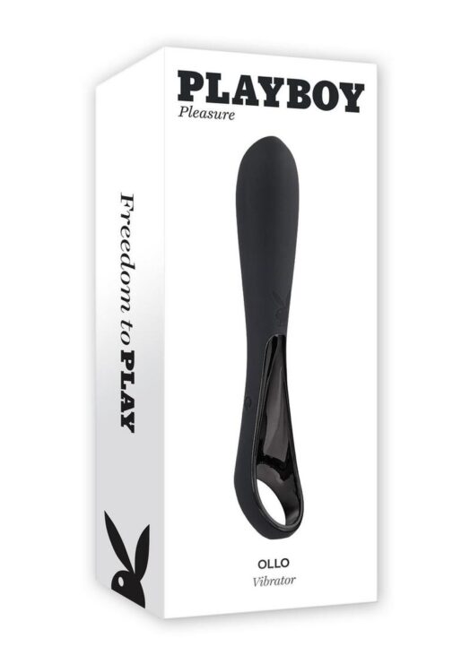 Playboy Olio Rechargeable Silicone Mini Vibrator - Black