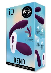 Bodywand ID Bend Rechargeable Silicone Clitoral Stimulator with Remote - Purple
