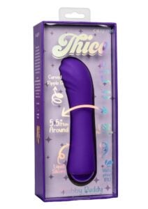 Thicc Chubby Buddy Rechargeable Silicone G-Spot Vibrator - Purple