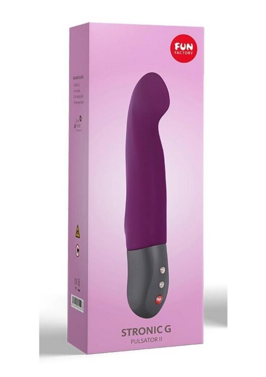 Stronic G Rechargeable Silicone G-Spot Thrusting Vibrator - Purple