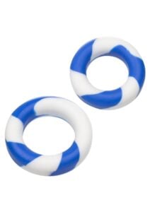 Admiral Silicone Cock Ring (2 Piece Set) - Multicolor