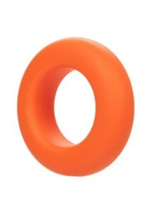 Alpha Liquid Silicone Prolong Cock Ring - Large - Orange