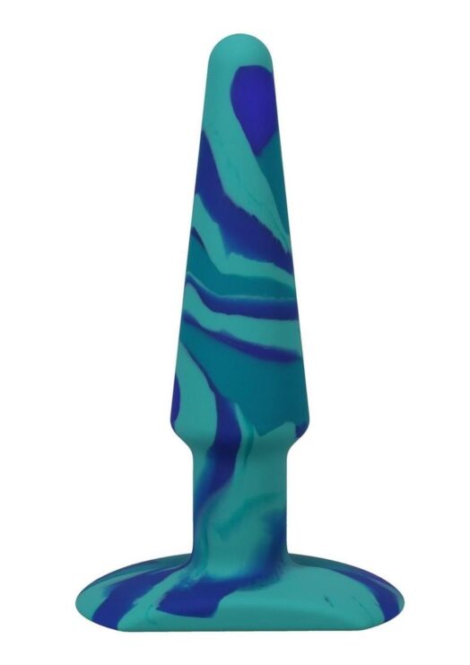 A-Play Groovy Silicone Anal Plug 5in - Blue