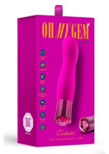 Oh My Gem Exclusive Rechargeable Silicone G-Spot Vibrator - Tourmaline