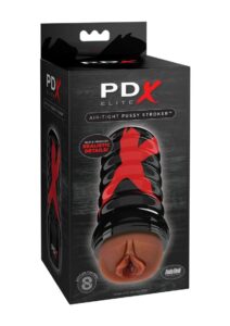 PDX Elite Air Tight Pussy Stroker - Chocolate