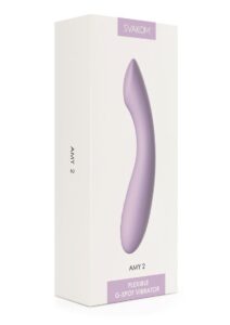 Svakom Amy 2 Rechargeable Silicone Vibrator - Lavender
