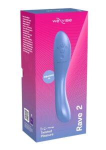We-Vibe Rave 2 Twisted Pleasure Rechargeable Silicone G-Spot Vibrator - Blue