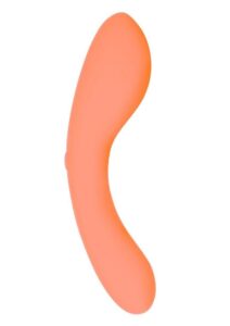 Swan Mini Swan Wand Rechargeable Silicone Glow in the Dark Massager - Orange