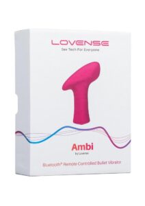 Lovense Ambi Remote Controlled Silicone Bullet Vibrator - Pink