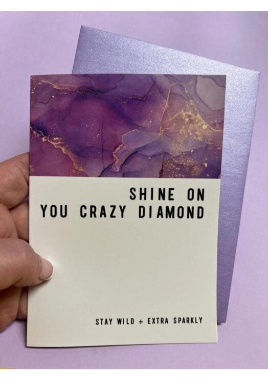 Warm Human 	Crazy Diamond Greeting Card