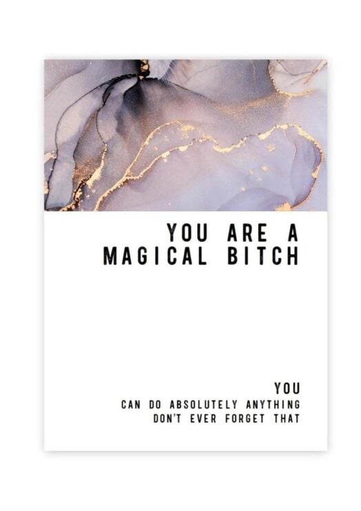 Warm Human Magical Bitch Greeting Card