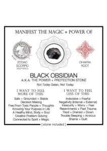 Warm Human Black Obsidian