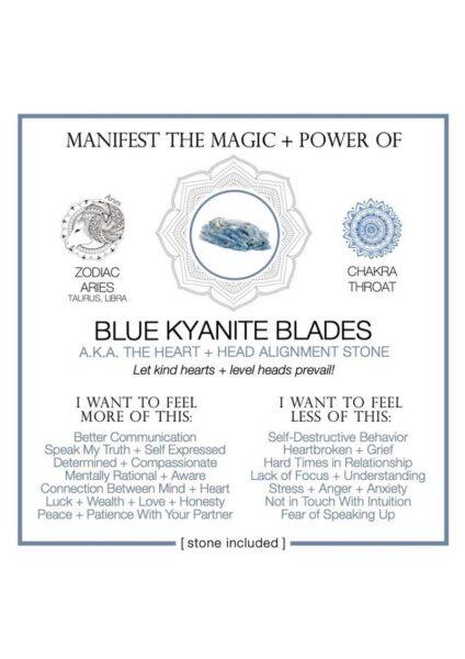 Warm Human Blue Kyanite Blades