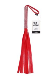 Sex and Mischief Amor Sparkle Flogger - Red