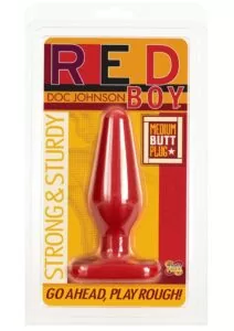 Red Boy - Medium Butt Plug - Red